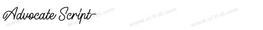 Advocate Script字体转换